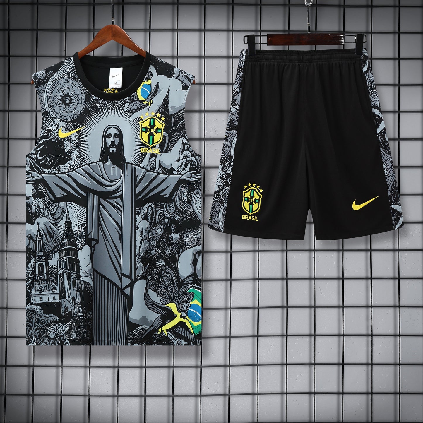 Brasile Kit Training Canotta 25-26 Black