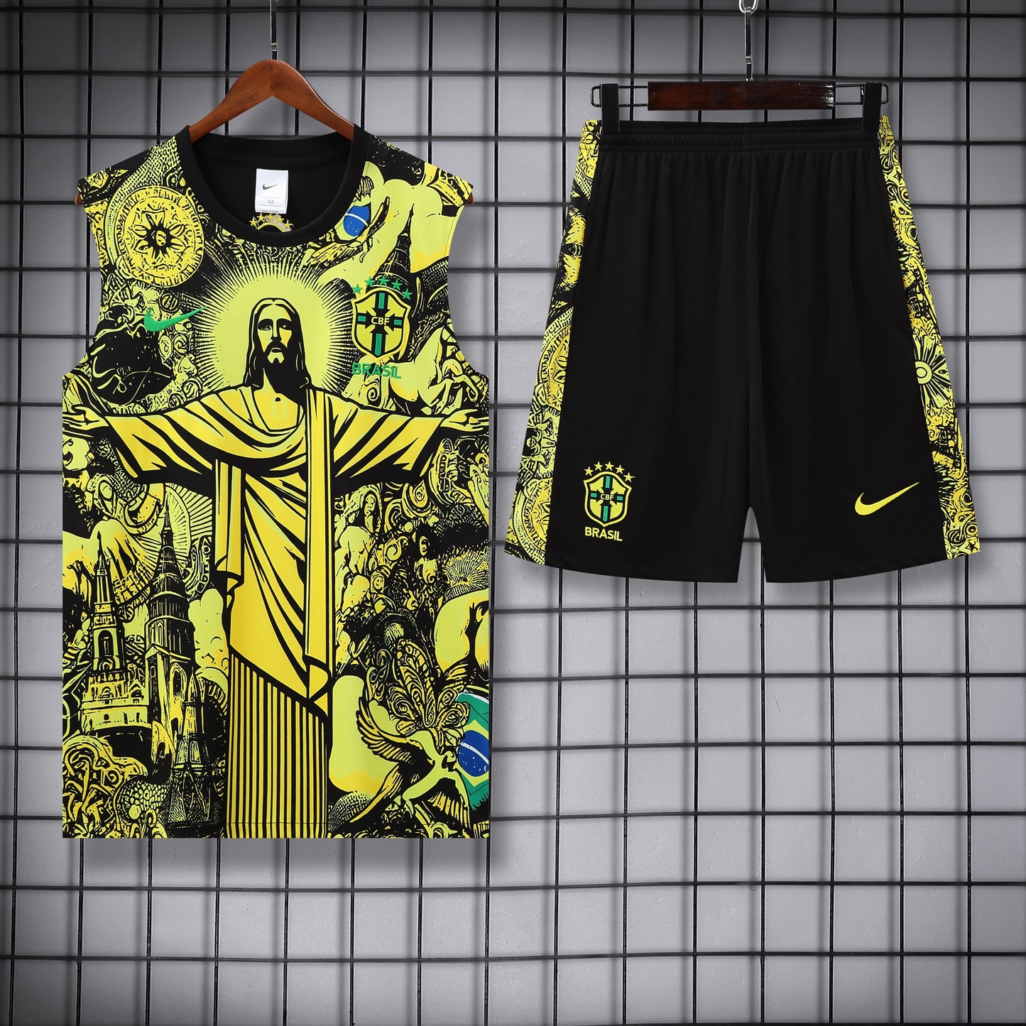 Brasile Kit Training Canotta 25-26 Yellow